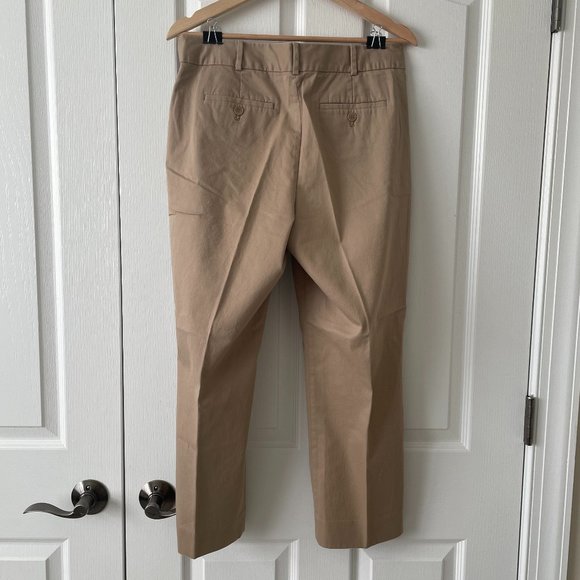 NWT Talbots Curvy Khaki Cropped Pants Size 8 - Picture 2 of 10